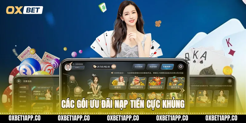 Các gói ưu đãi nạp tiền cực khủng